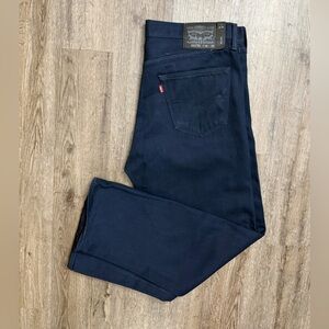 Levi’s 501XX • Dark Wash Straight Leg Button Fly Jeans